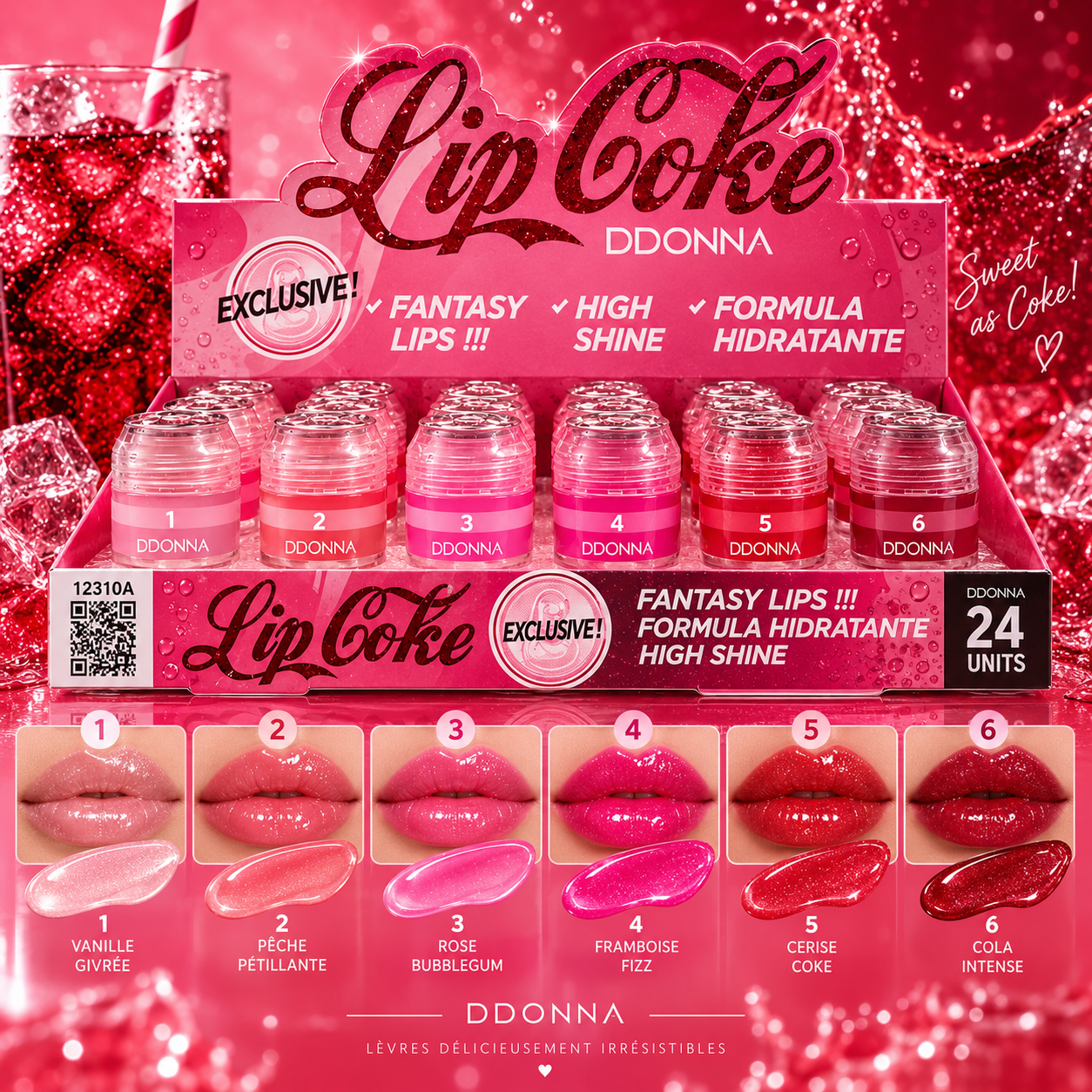 Lip Gloss "Lip Coke" Hydratant
