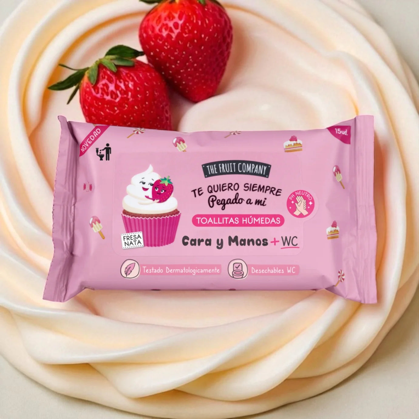 Lingettes multi-Usage parfum Fraise chantilly