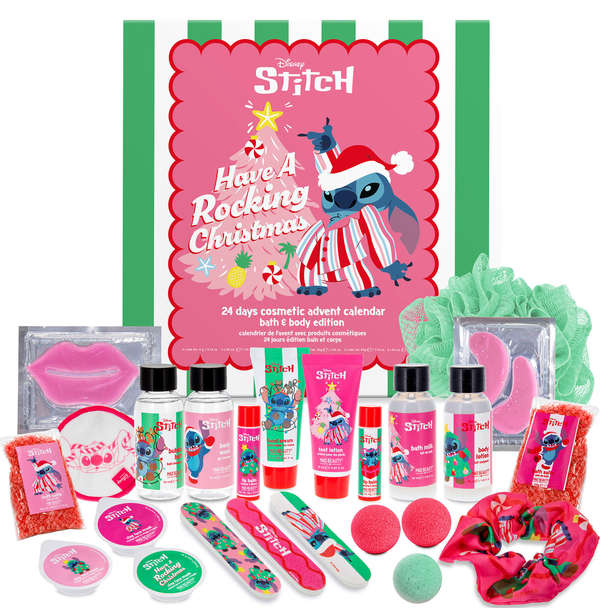 💙 Calendrier de l’Avent STITCH ROCKIN – 24 Surprises Cosmétiques 🎄🎁