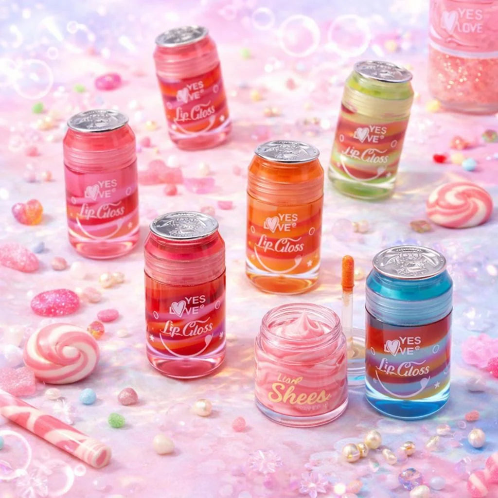 Lip Gloss Multi Couleurs Canettes