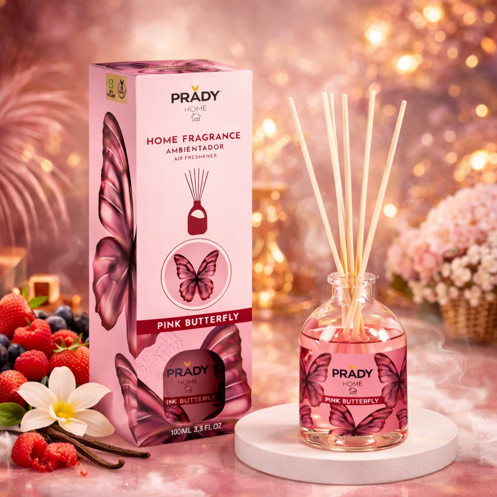 Mikado Diffuseur de Parfum Pink Butterfly 100ml