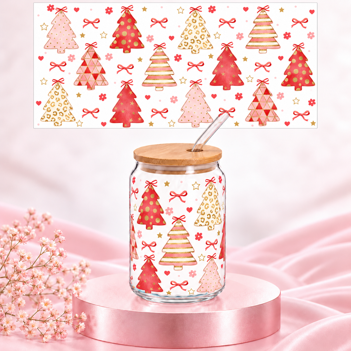 Verre Sapin Rouge
