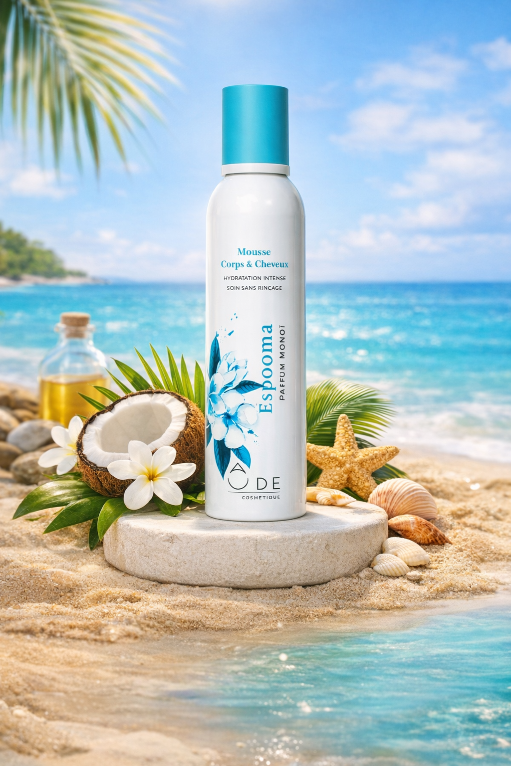 Mousse soin corps & cheveux fragrance monoï