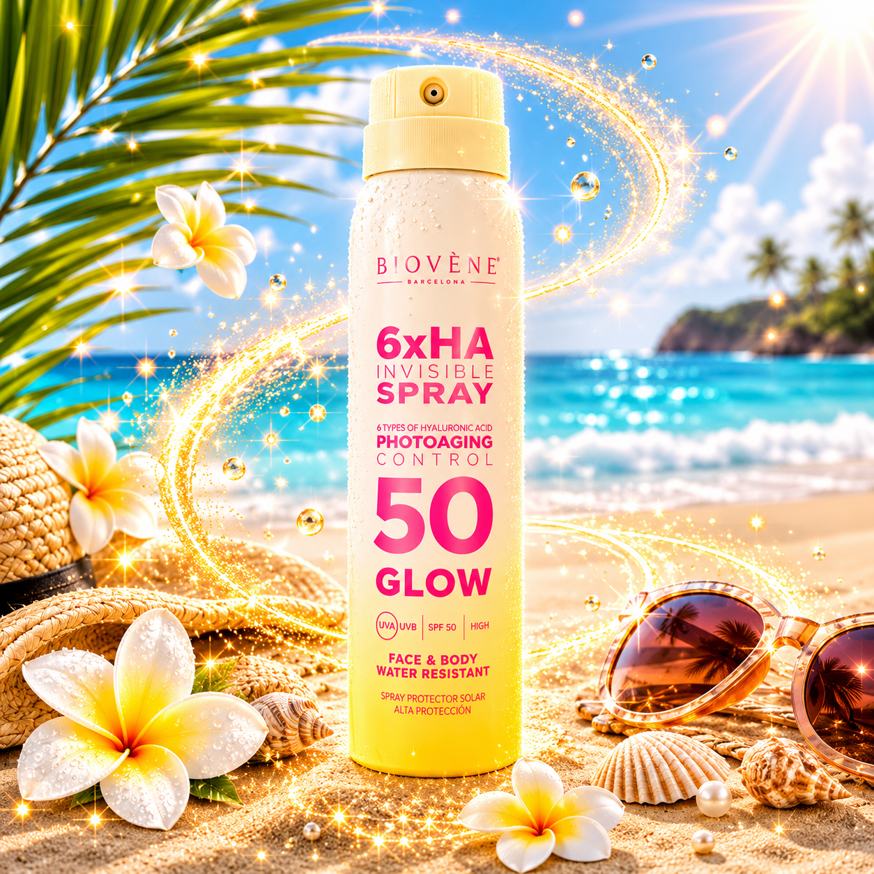 Spray Solaire Invisible SPF50 Glow 6xHA Visage & Corps 100ml