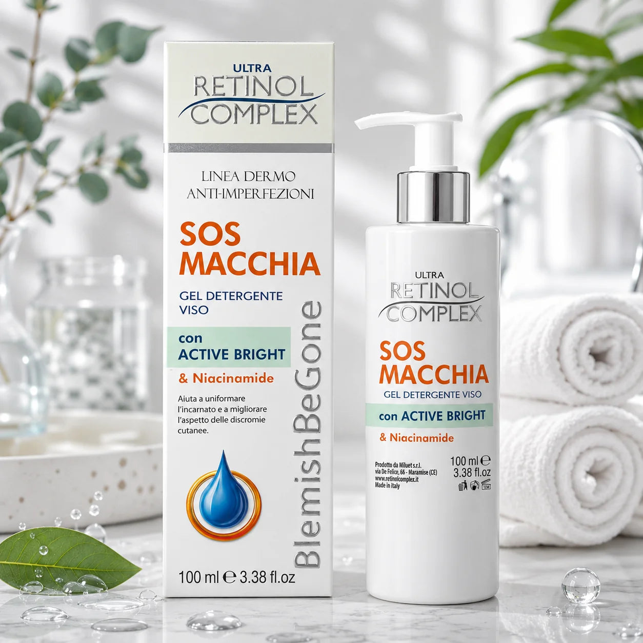 Gel Nettoyant Visage Anti-Taches SOS Macchia - 100 ml