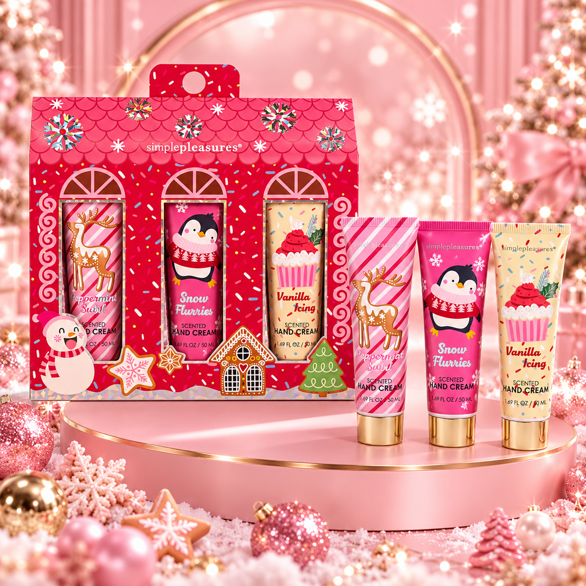 🎄💕 Coffret de 3 Crèmes pour les Mains – Sugar Frosted Land 💕🎄