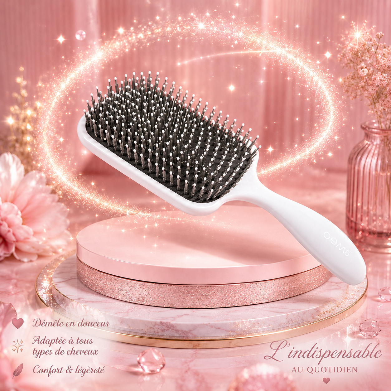 Brosse démêlante Paddle