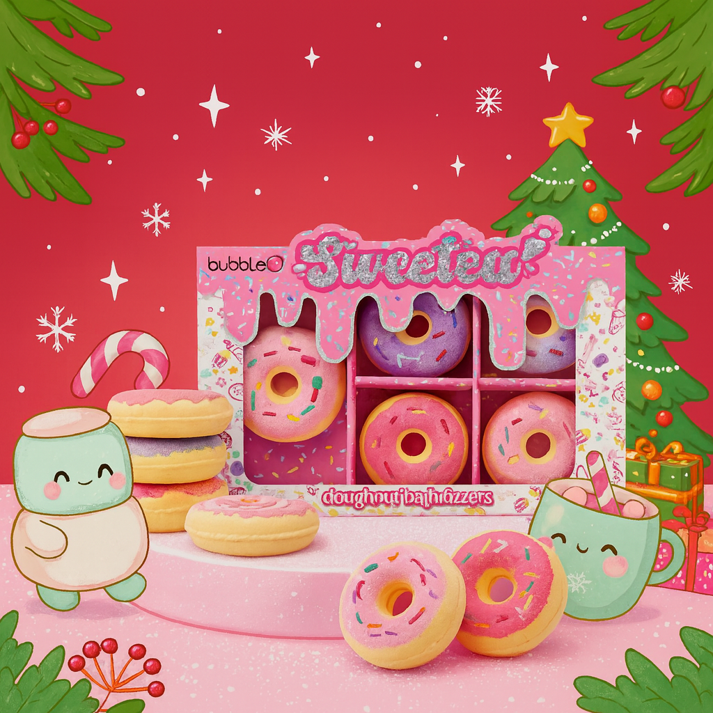 Coffret Cadeau Bombes de Bain Sweetea Donut