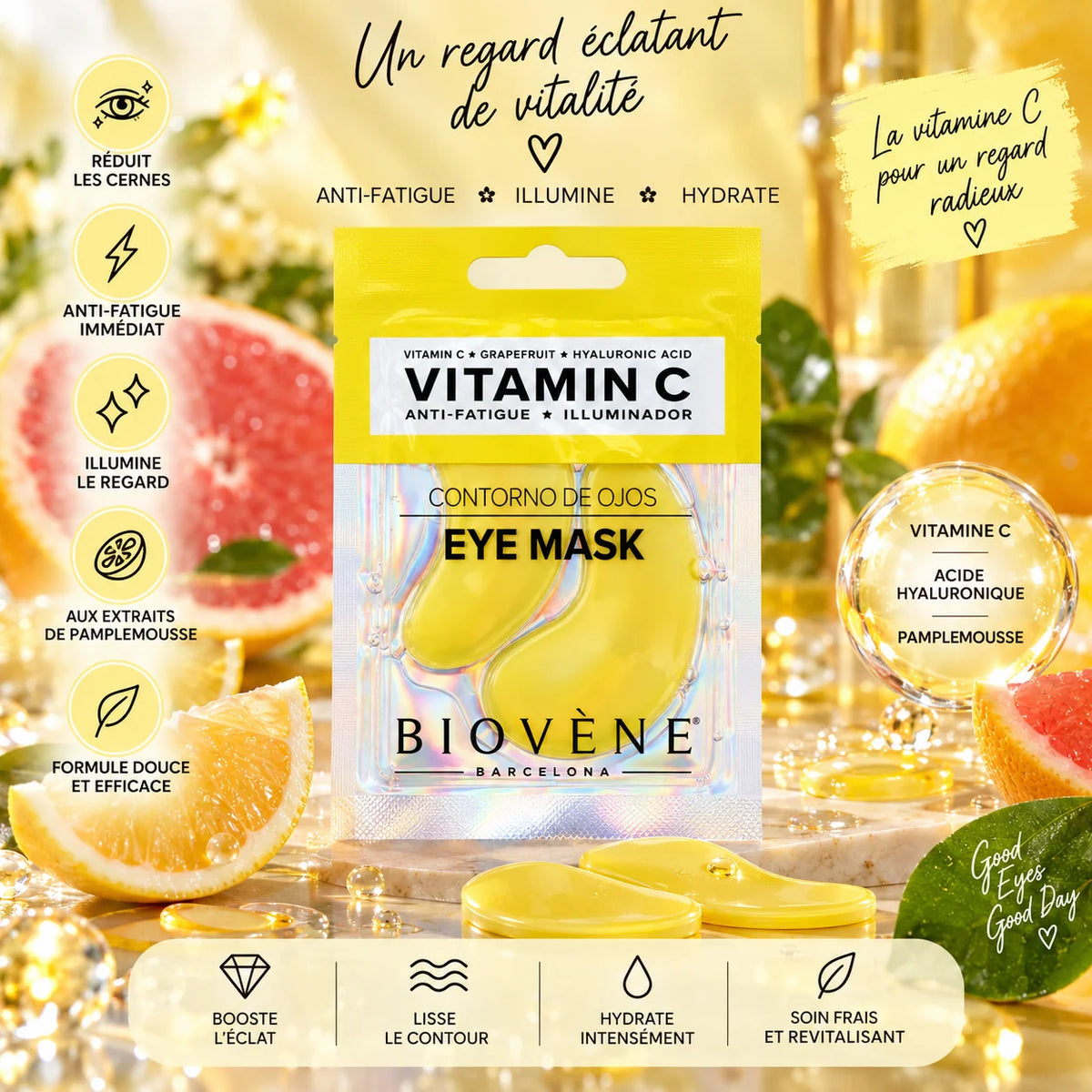 Patchs contour des yeux Vitamin C Eye Mask