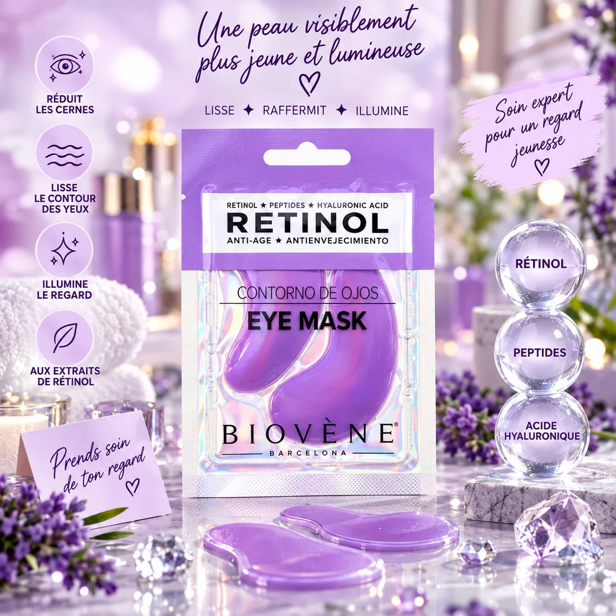 Patchs contour des yeux Retinol Eye Mask