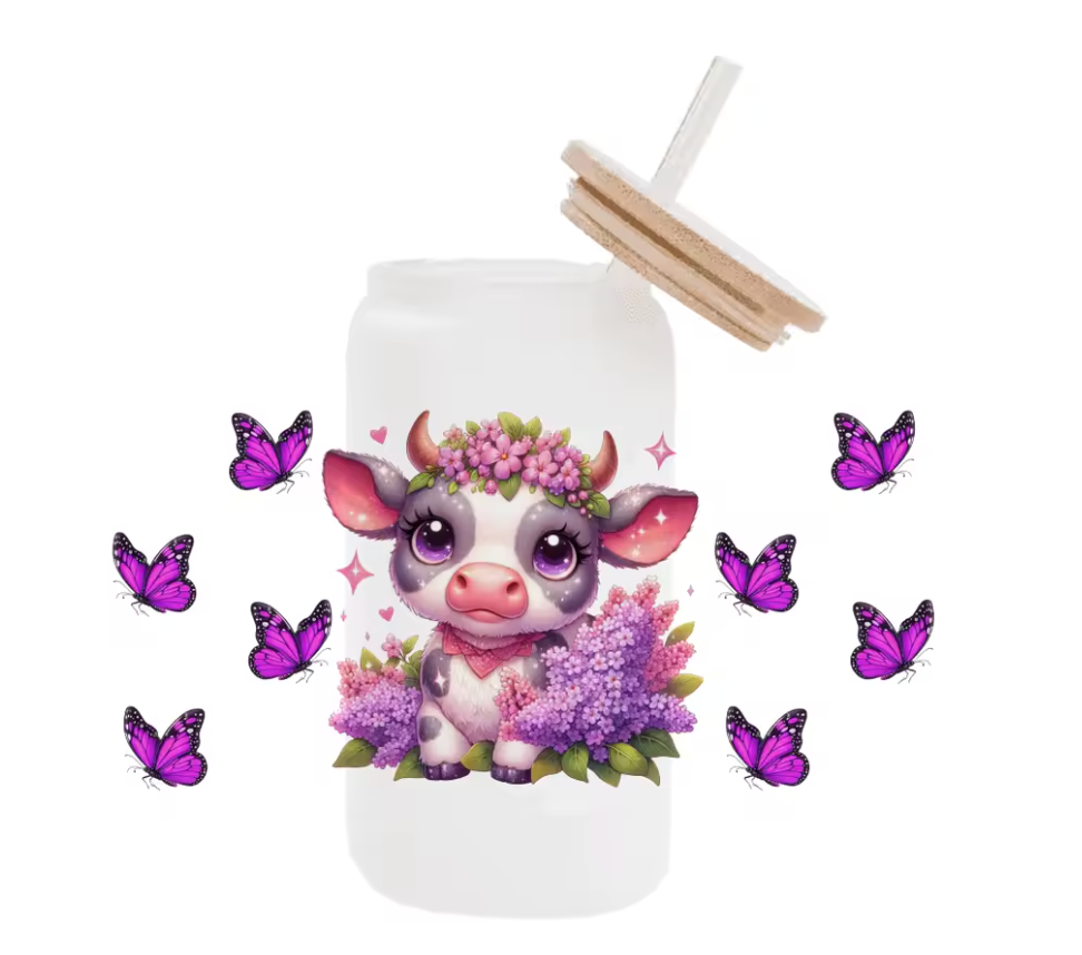 Verre Vache Violette
