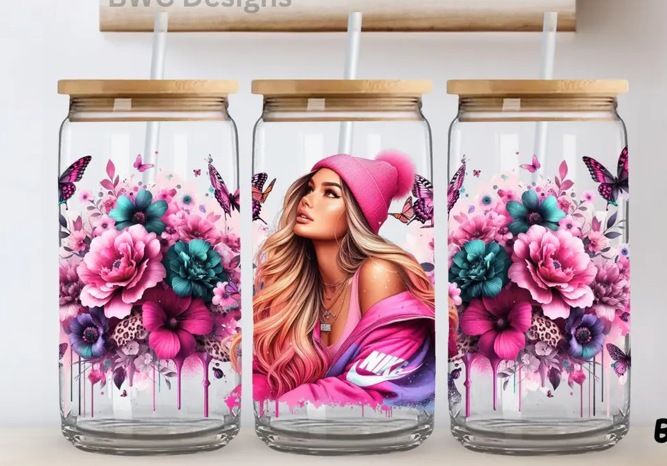 Verre Femme rose