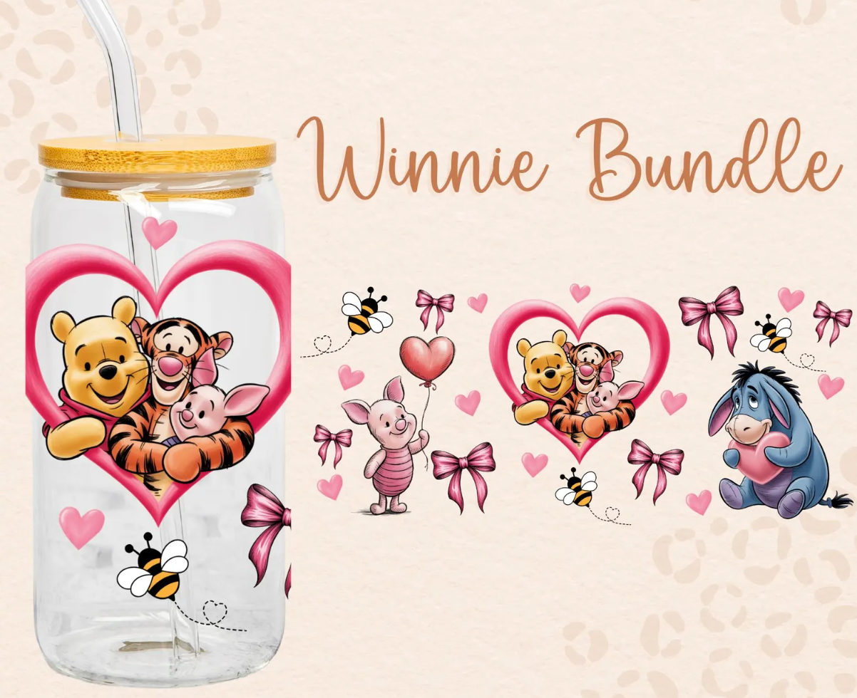 Verre Winnie coeur
