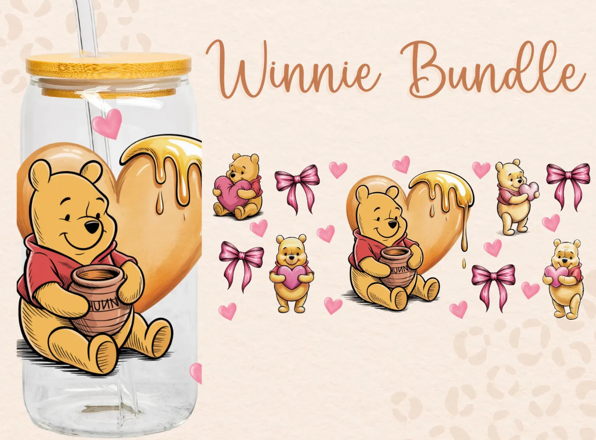 Verre Winnie solo noeuds rose