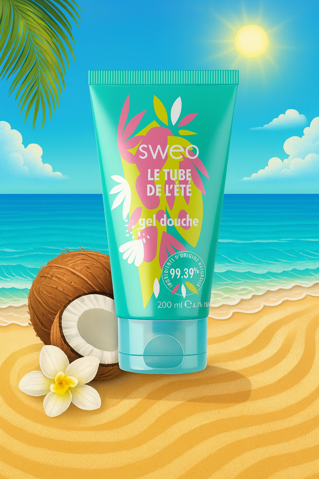 Gel douche solaire Monoi
