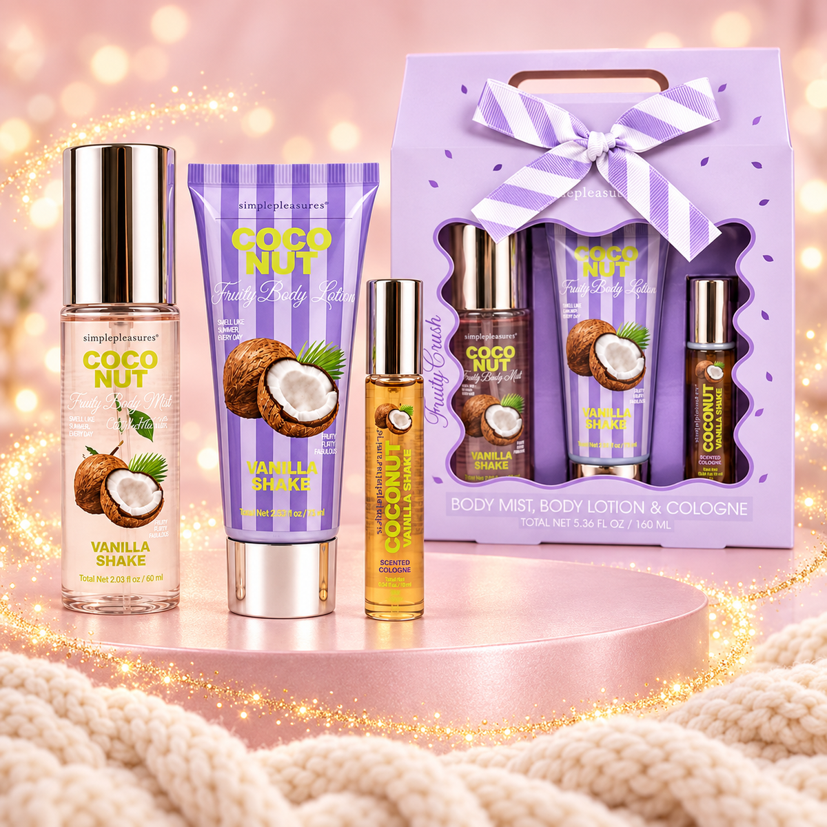 Coffret pour le corps Coconut & Vanille