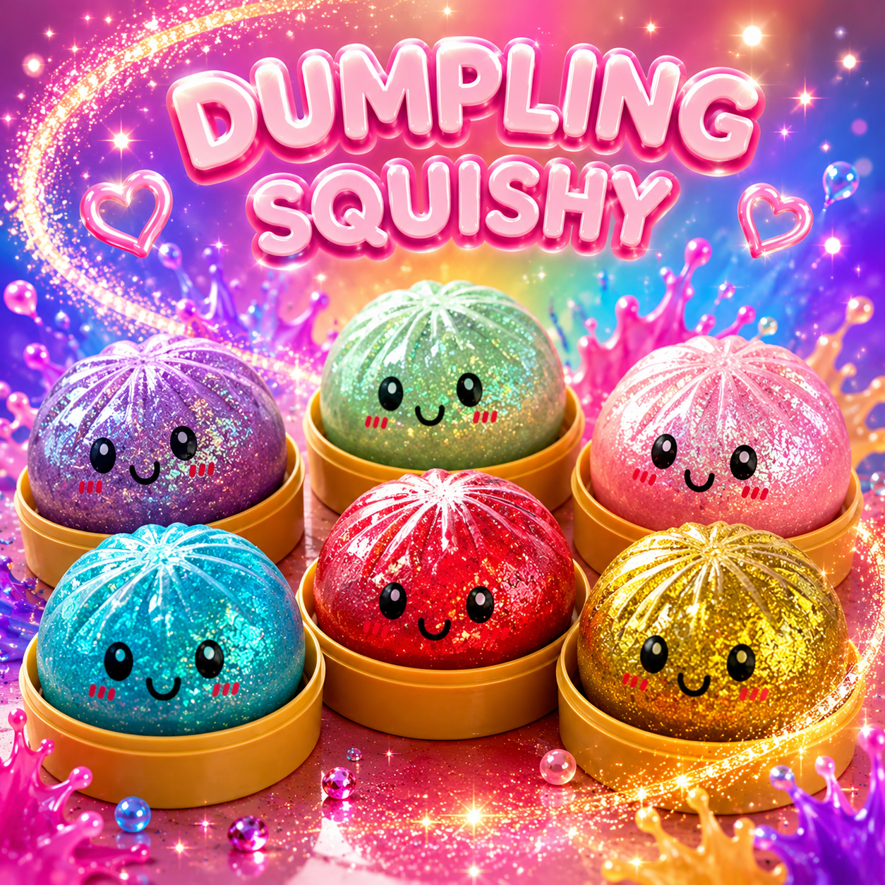 Squichy paillettes orbiz lumineux