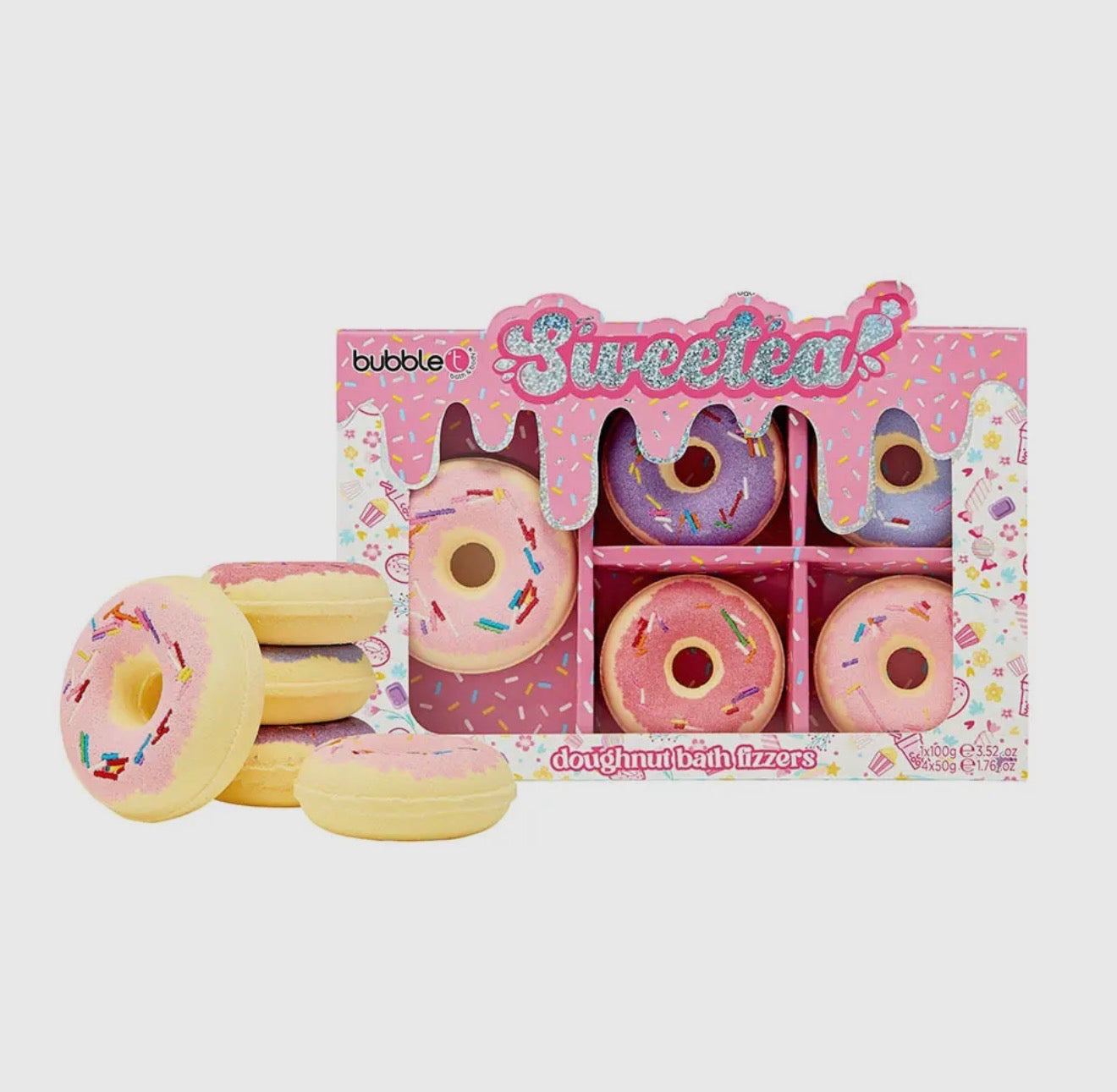 Coffret Cadeau Bombes de Bain Sweetea Donut