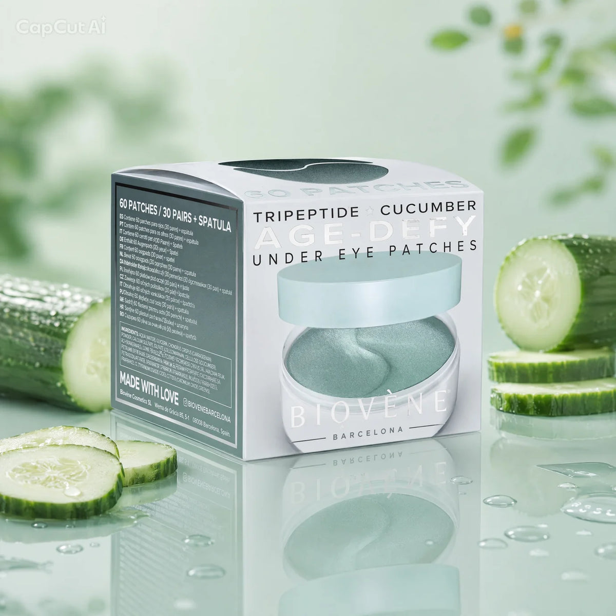Patchs Age Defy contour des yeux Tripeptide & Concombre – 60 patchs