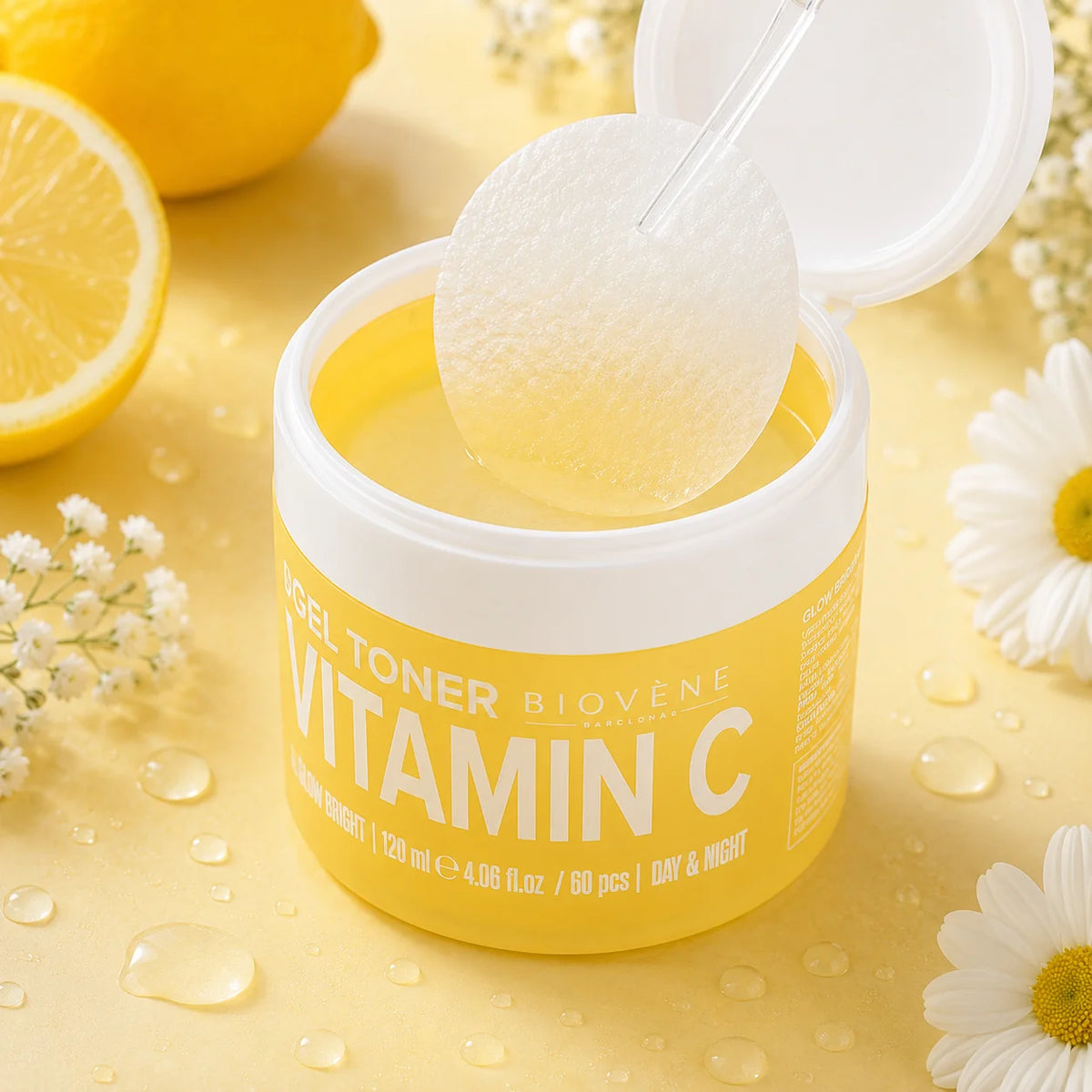 Disques Toniques Illuminateurs à la Vitamine C – 60 Pads