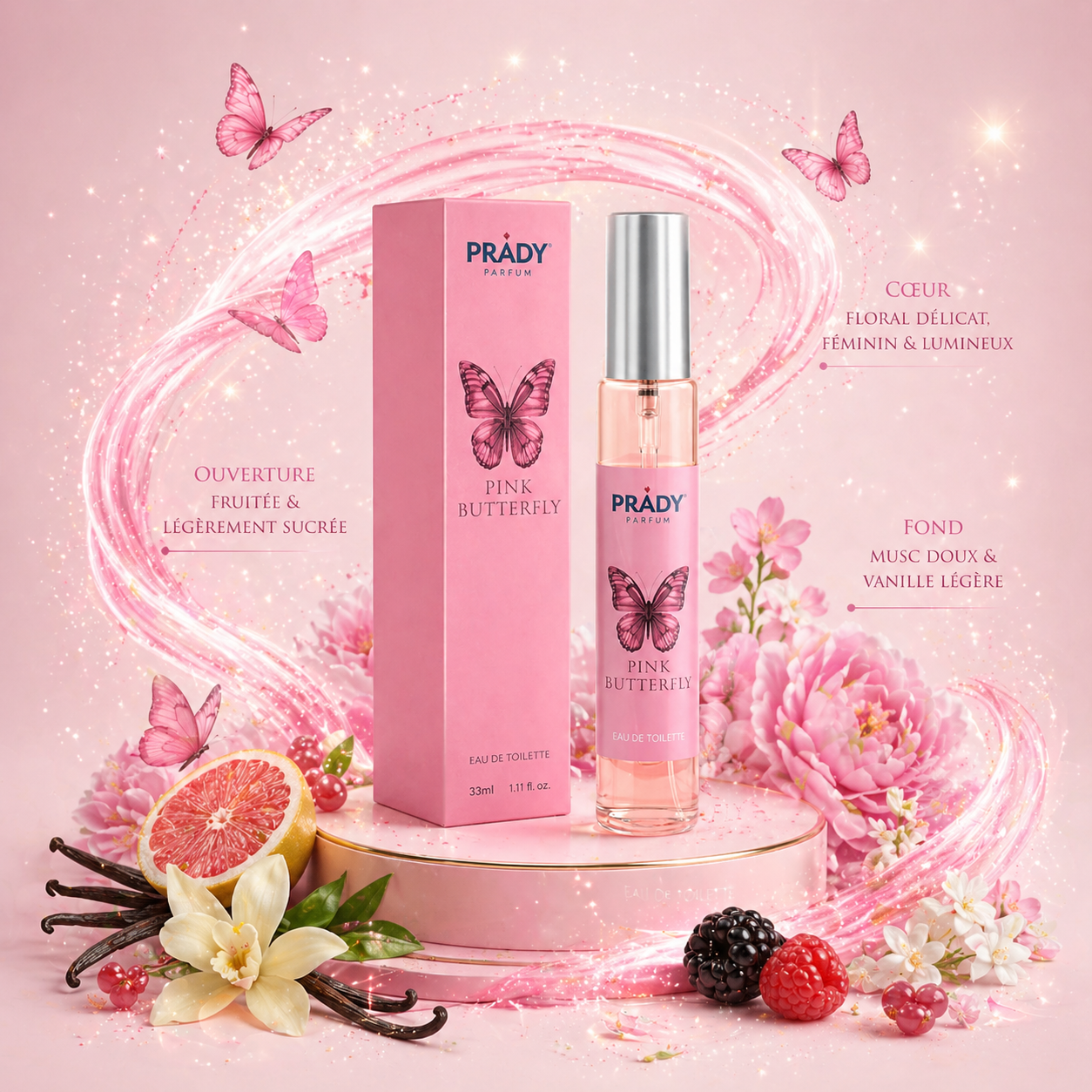 Eau de Toilette Pink Butterfly 33ML