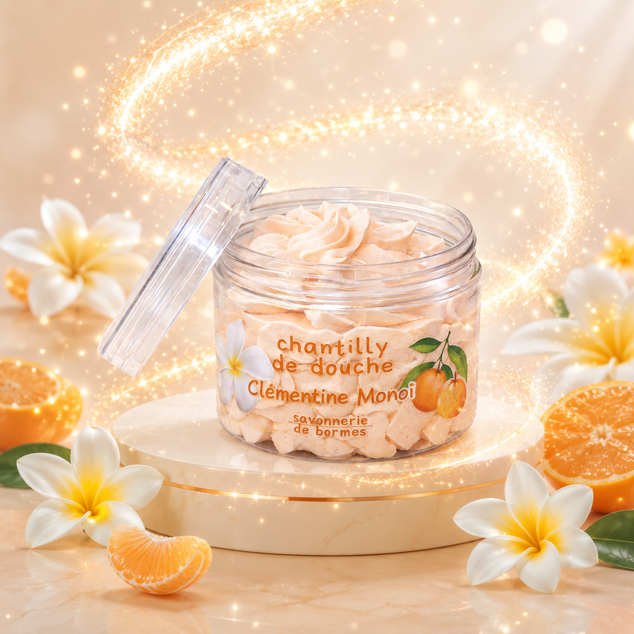 Chantilly de douche Clémentine Monoï