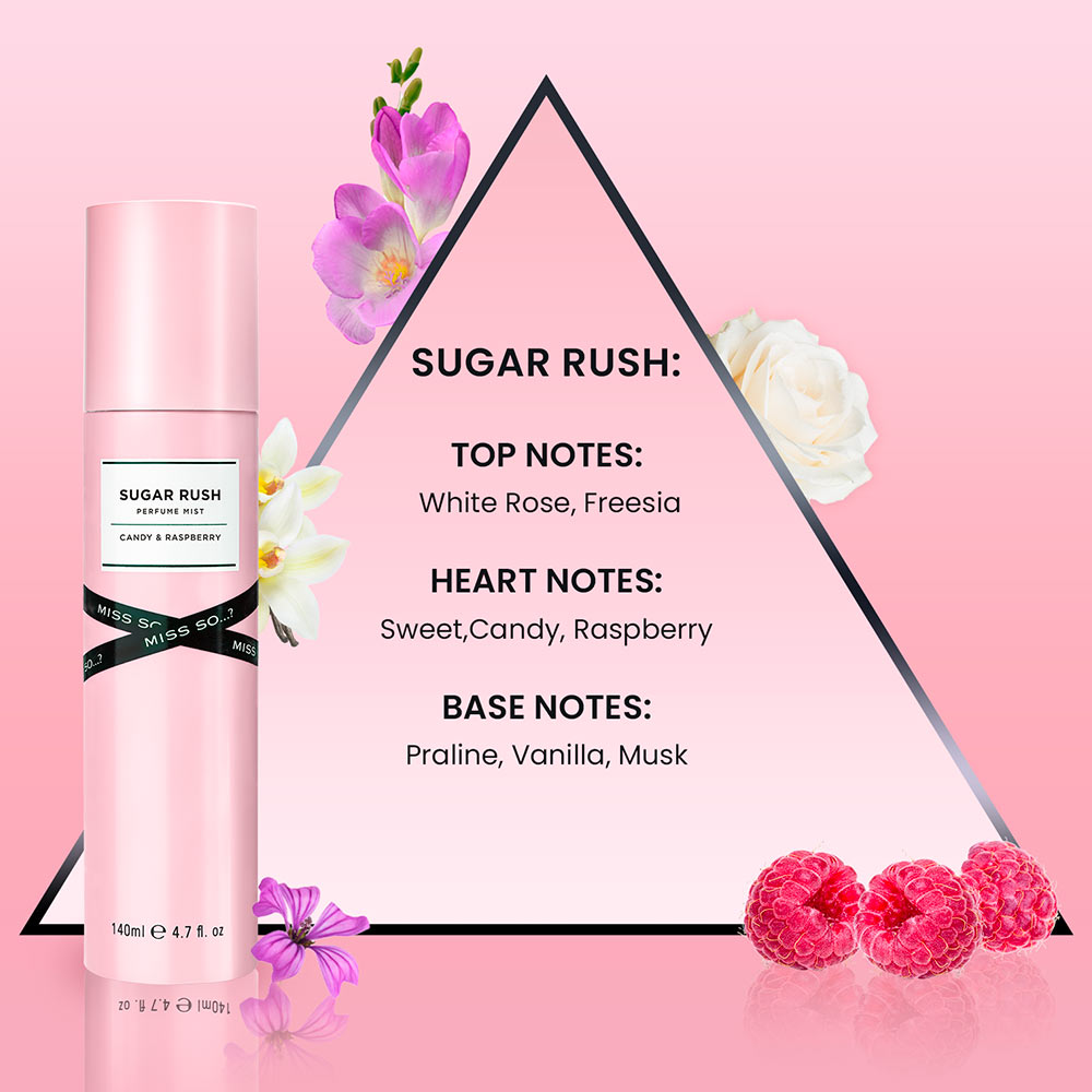 Brume Miss So Sugar Rush - Rose, Bonbon, Framboise