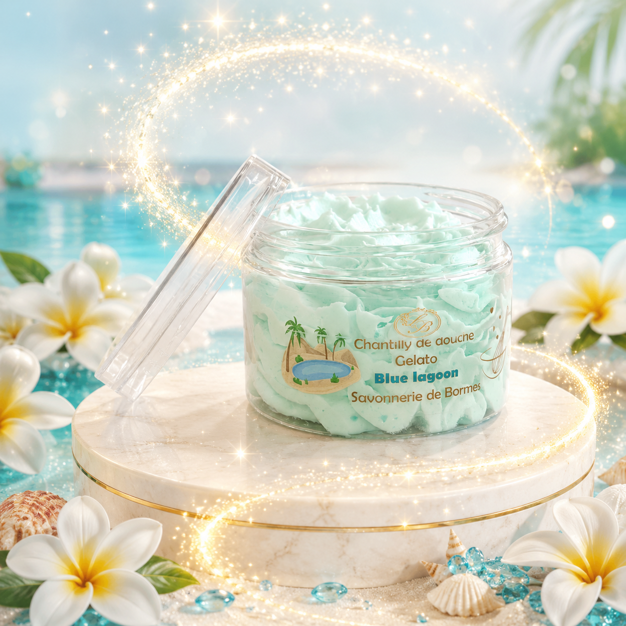 Chantilly de douche Blue Lagoon