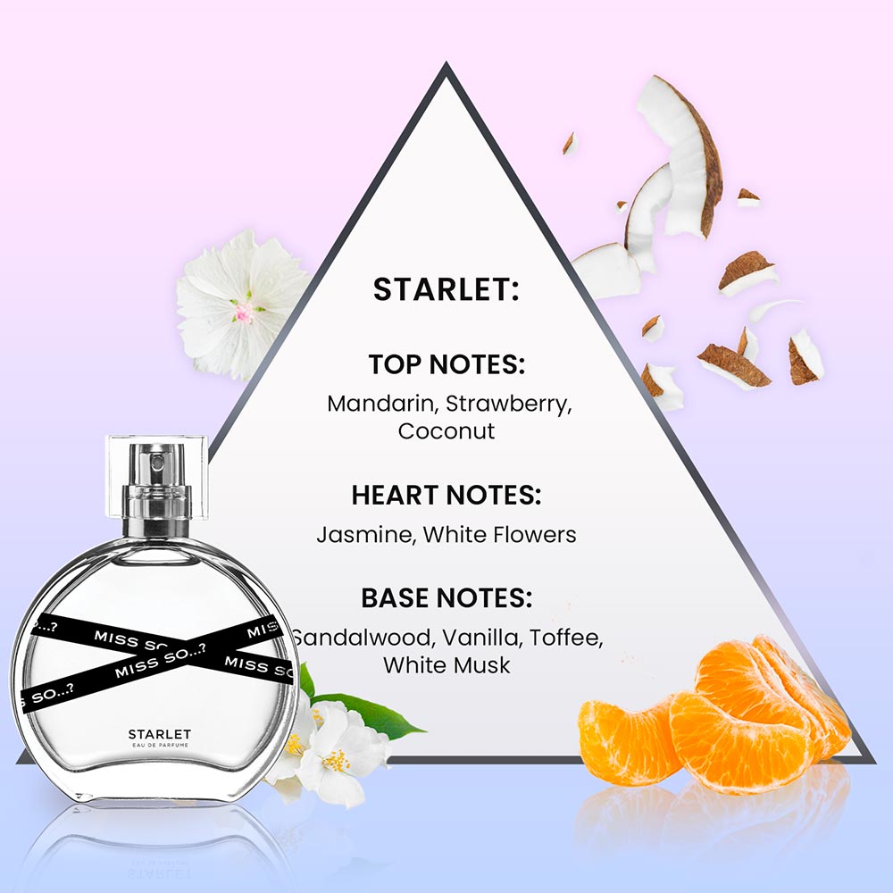 Eau de Parfum Miss So Starlet - Mandarine, Coco, Vanille - 50ml