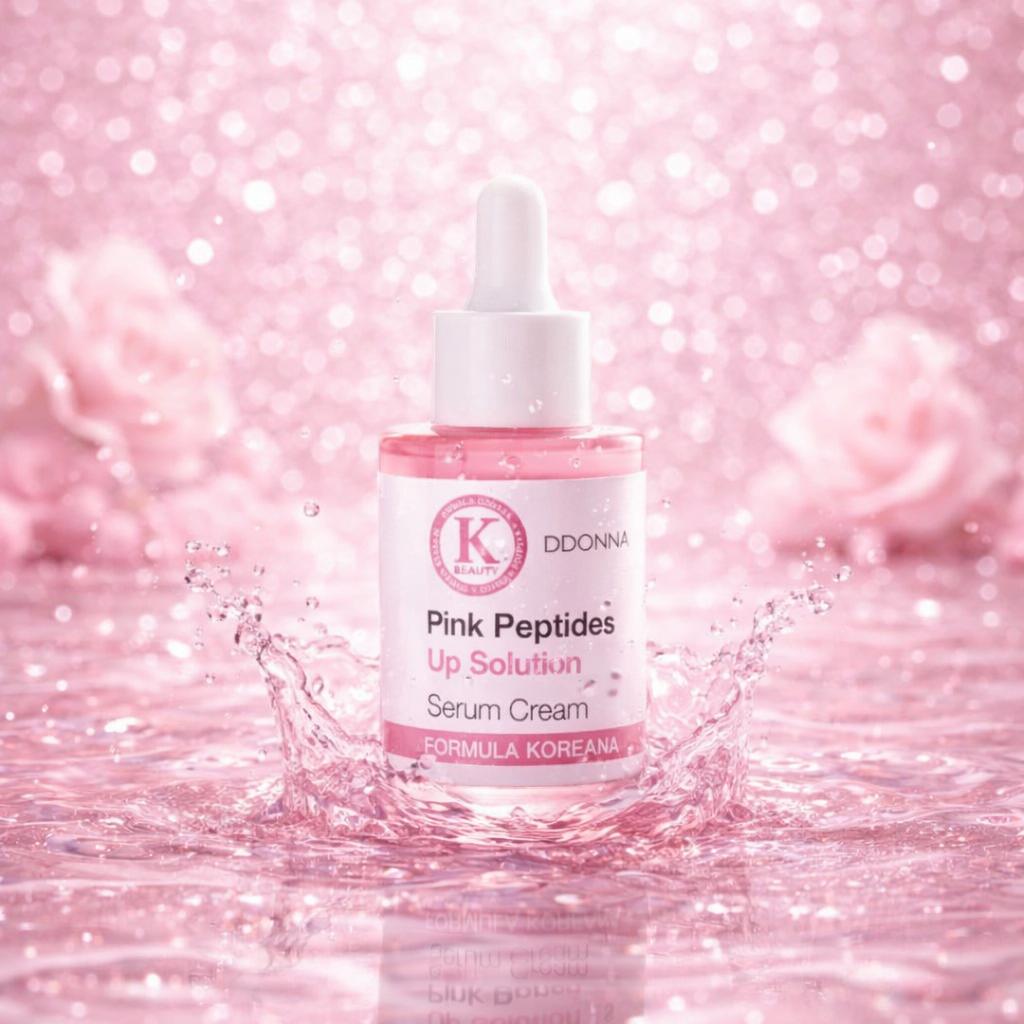 Sérum K-Beauty Pink Peptides - Formule Coréenne -