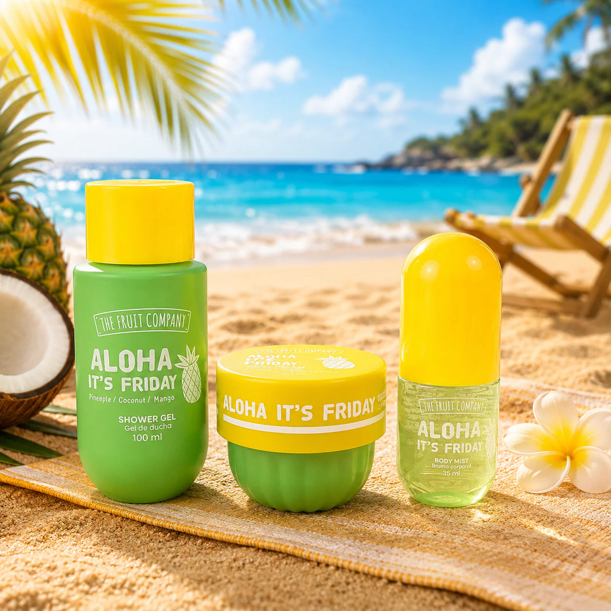 Travel Bag 3 Pièces Summer Aloha It's Friday