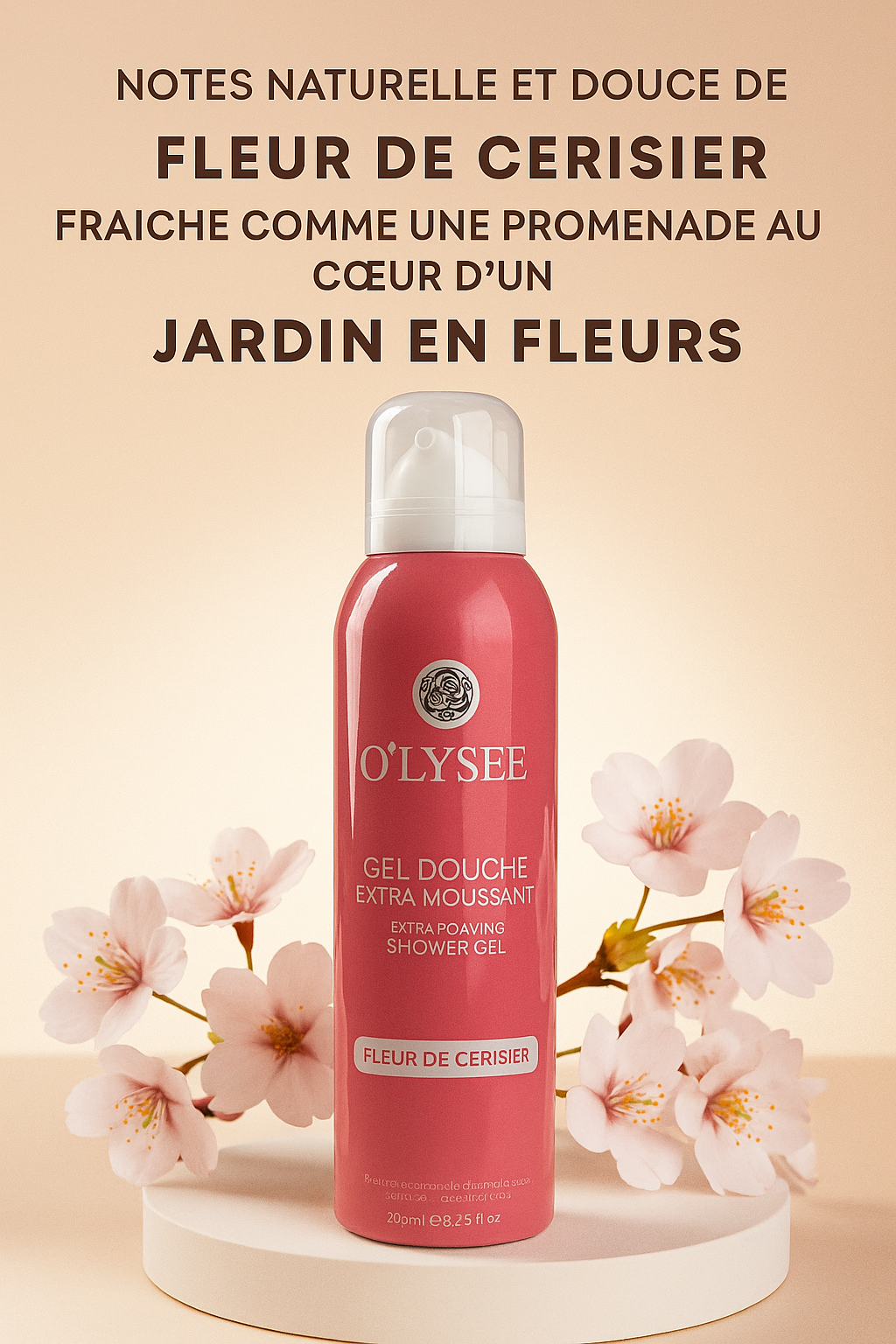 Gel douche extra-moussant Fleur de cerisier