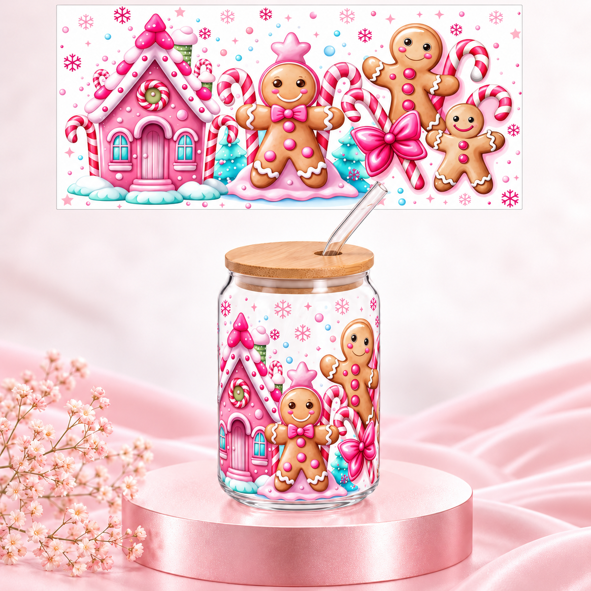Verre Pain d'épice rose