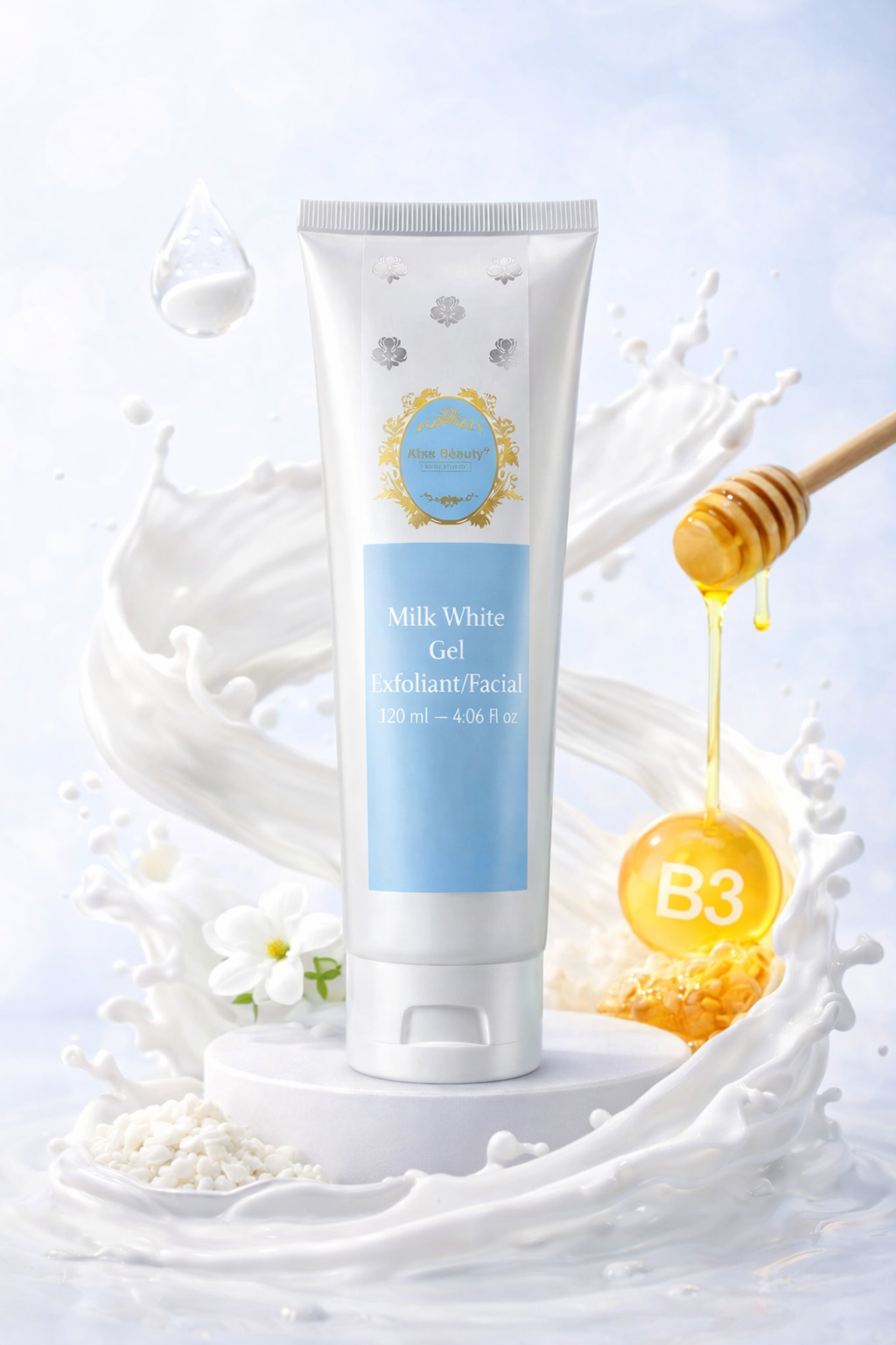 Exfoliant au lait et douceur dorée de miel