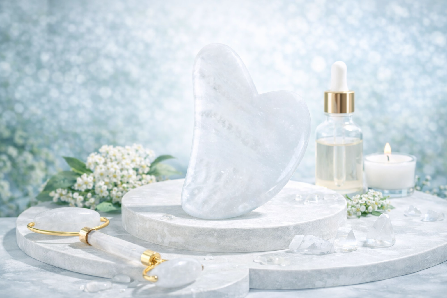 Gua Sha Cristal de Roche