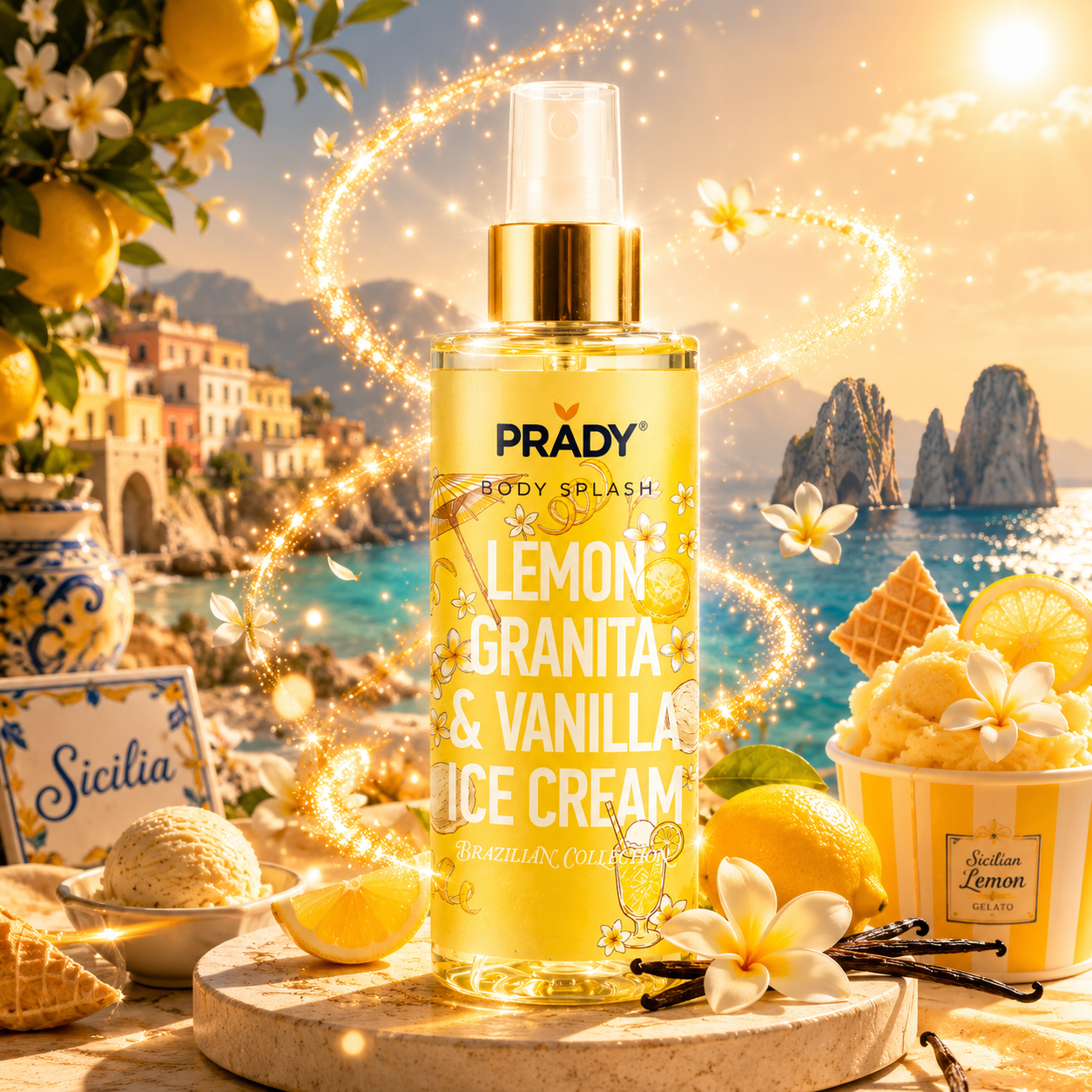 Brume Corps & Cheveux "Lemon Granita & Vanilla Ice Cream" 250ml