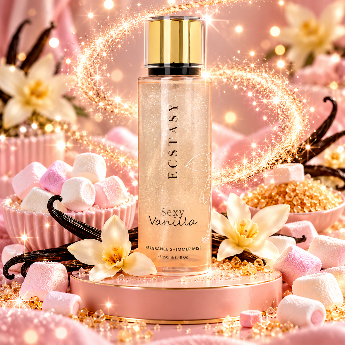 ✨ Brume Parfumée Pailletée – Sexy Vanilla ✨