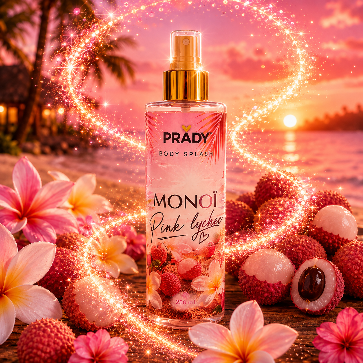 Brume Corps & Cheveux Monoi Pink Lychee 250ml