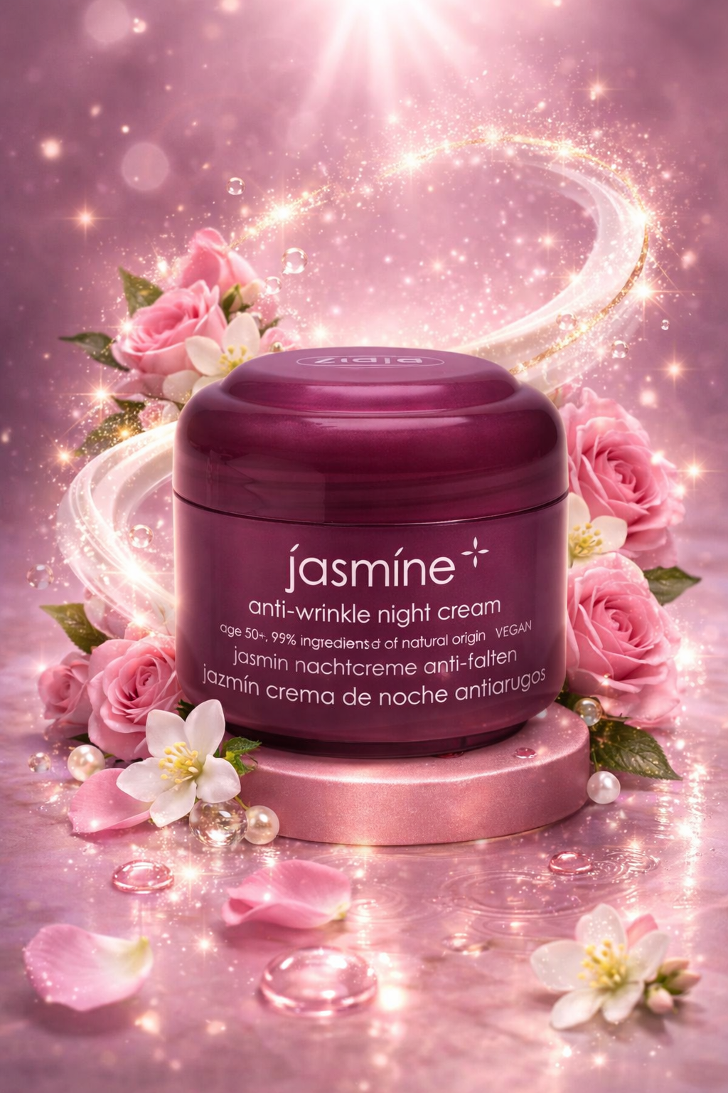 Crème de Nuit Anti-Rides au Jasmin