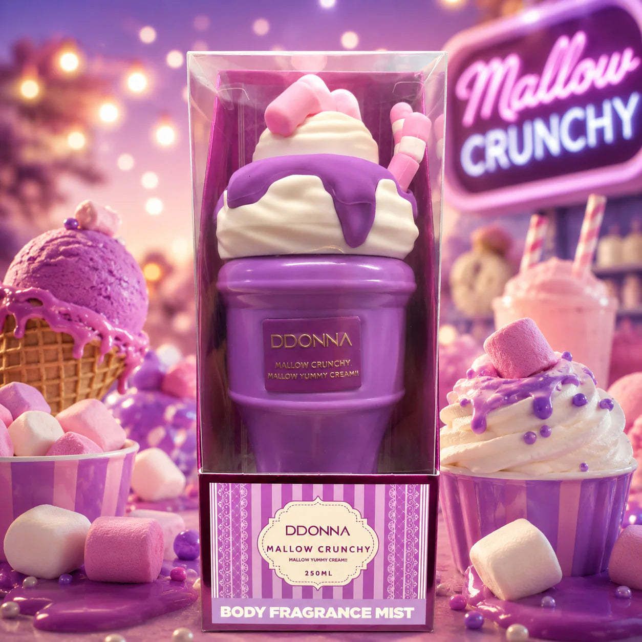 Brume "Mallow Crunchy" Gamme Yummy Cream 250ml