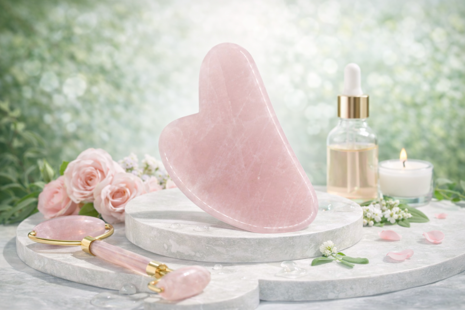 Gua Sha Quartz rose