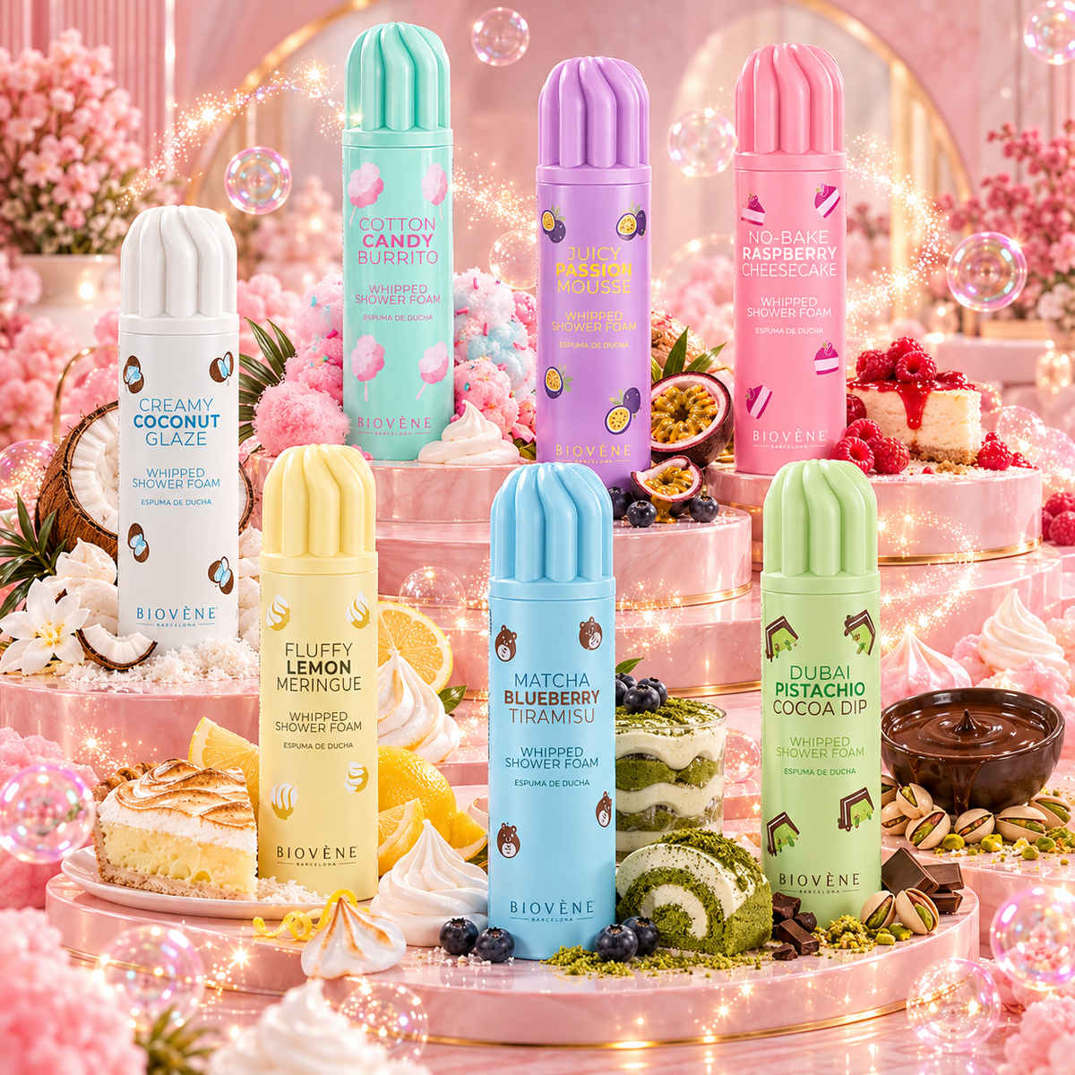 Mousse de douche gourmande