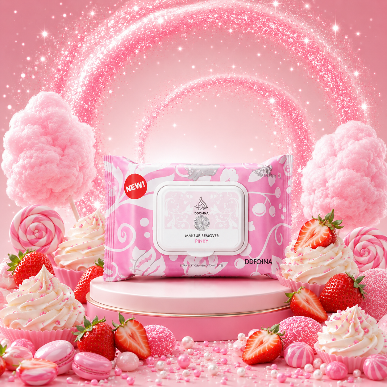 Lingette Démaquillante & Hydratante Pinky