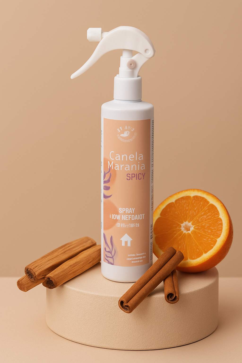 Spray ambiance et tissus Orange Canelle