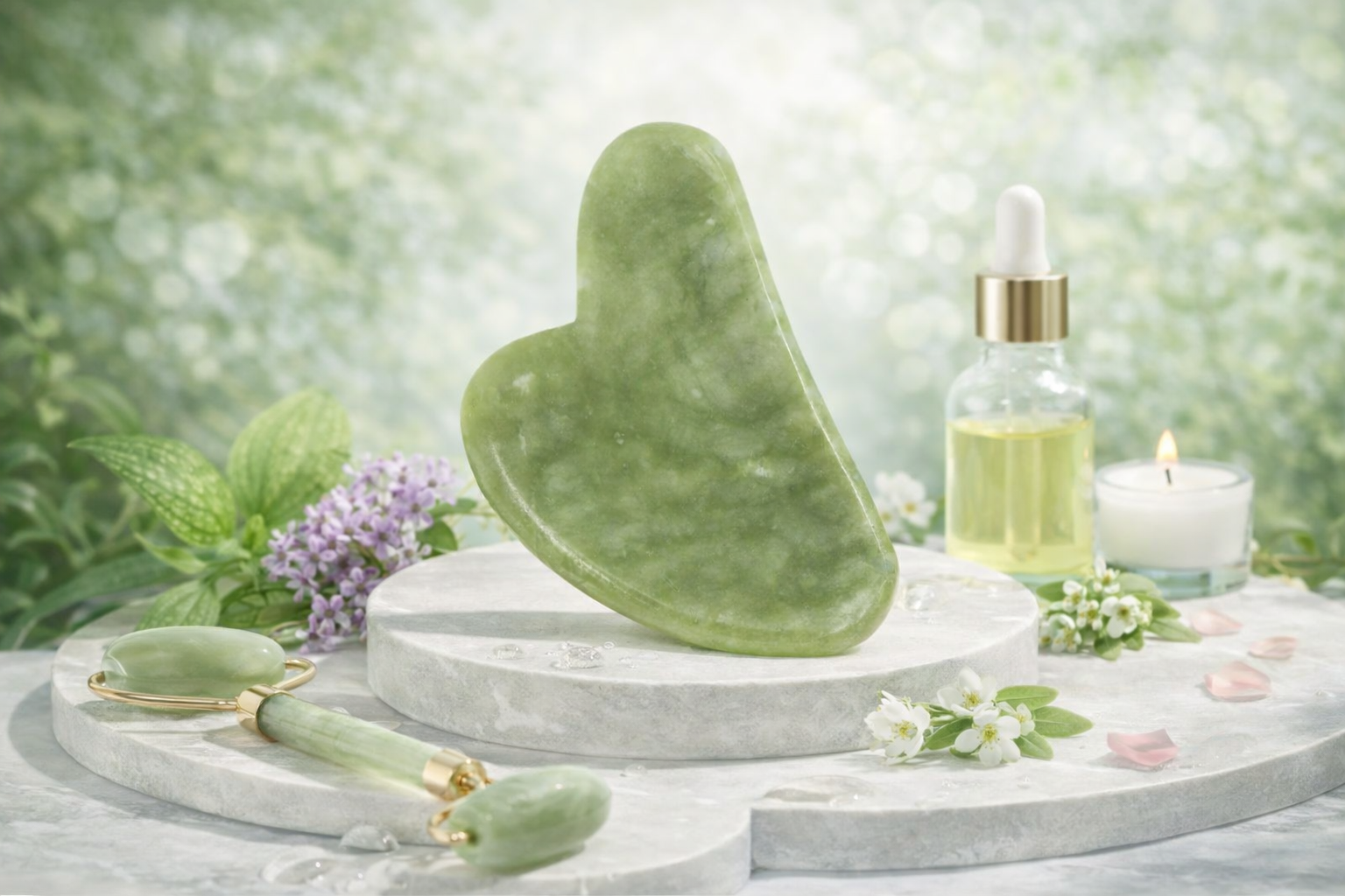 Gua Sha Jade vert