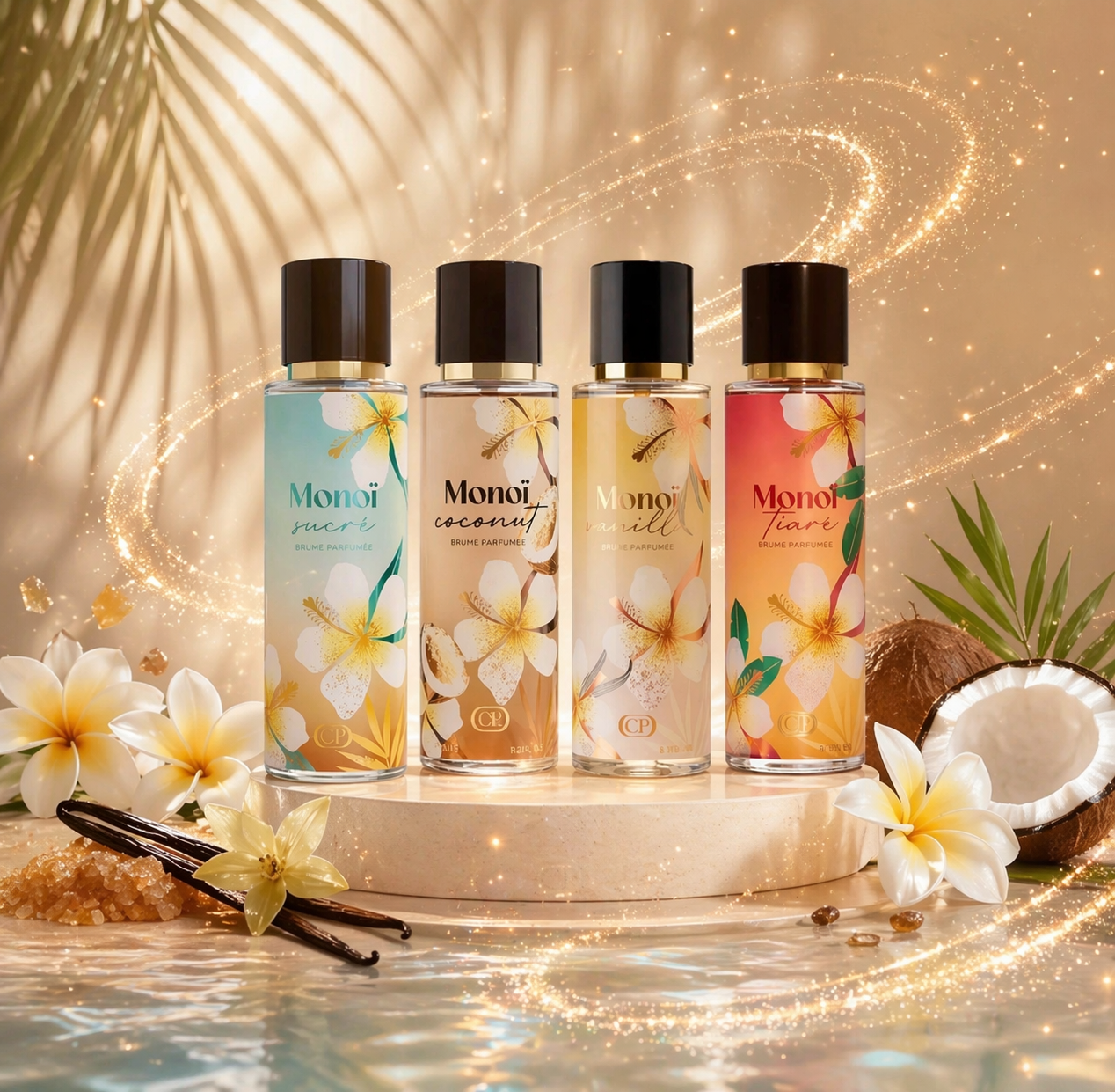 ✨ Brumes parfumées corps & cheveux – Collection Monoï ✨