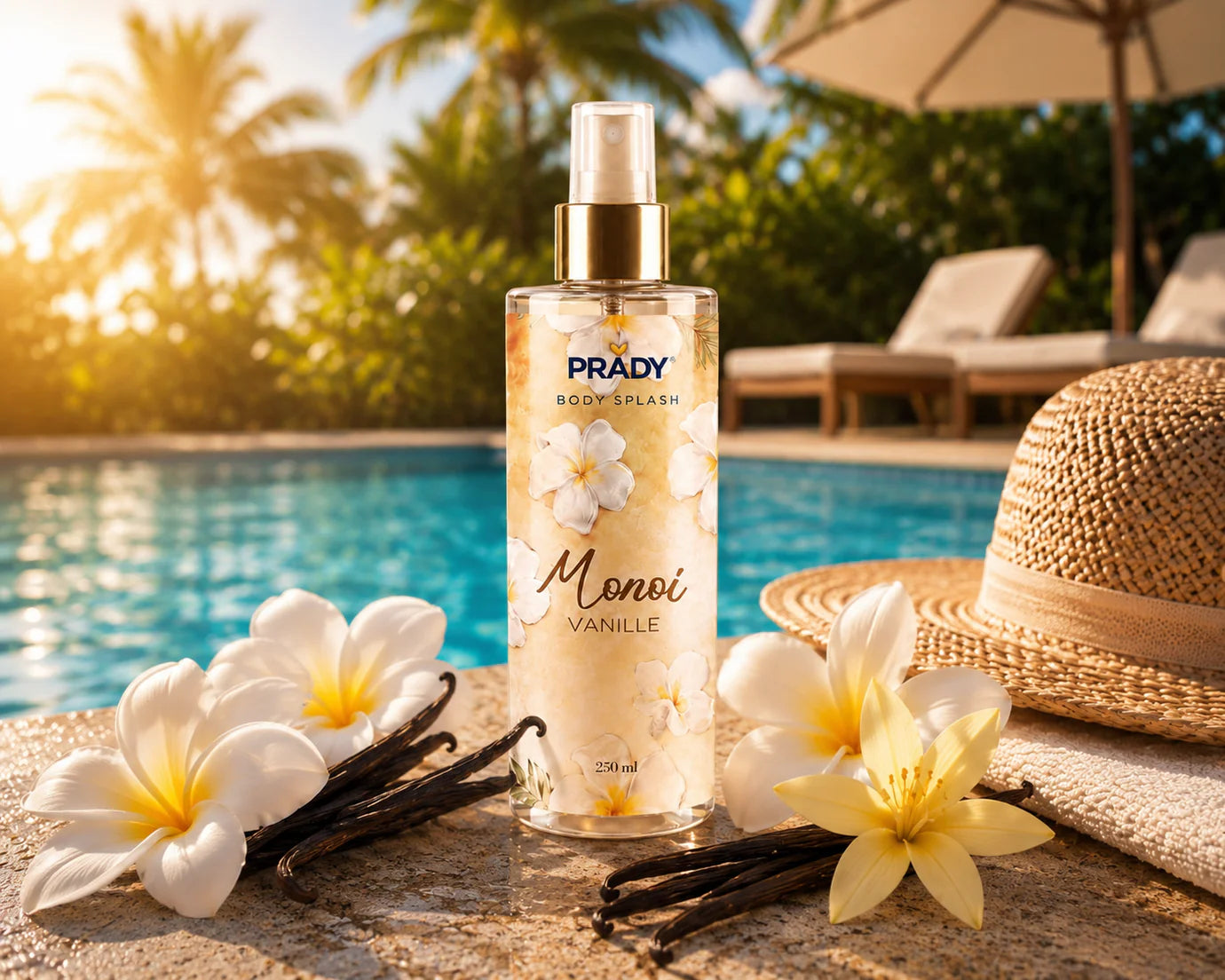 Brumes Corps & Cheveux Monoi Vanille 250ml