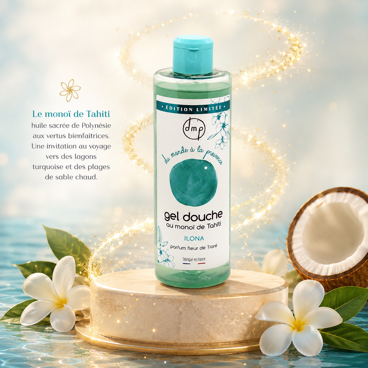 Gel douche au Monoï de Tahiti parfum Fleur de Tiaré – 250ml