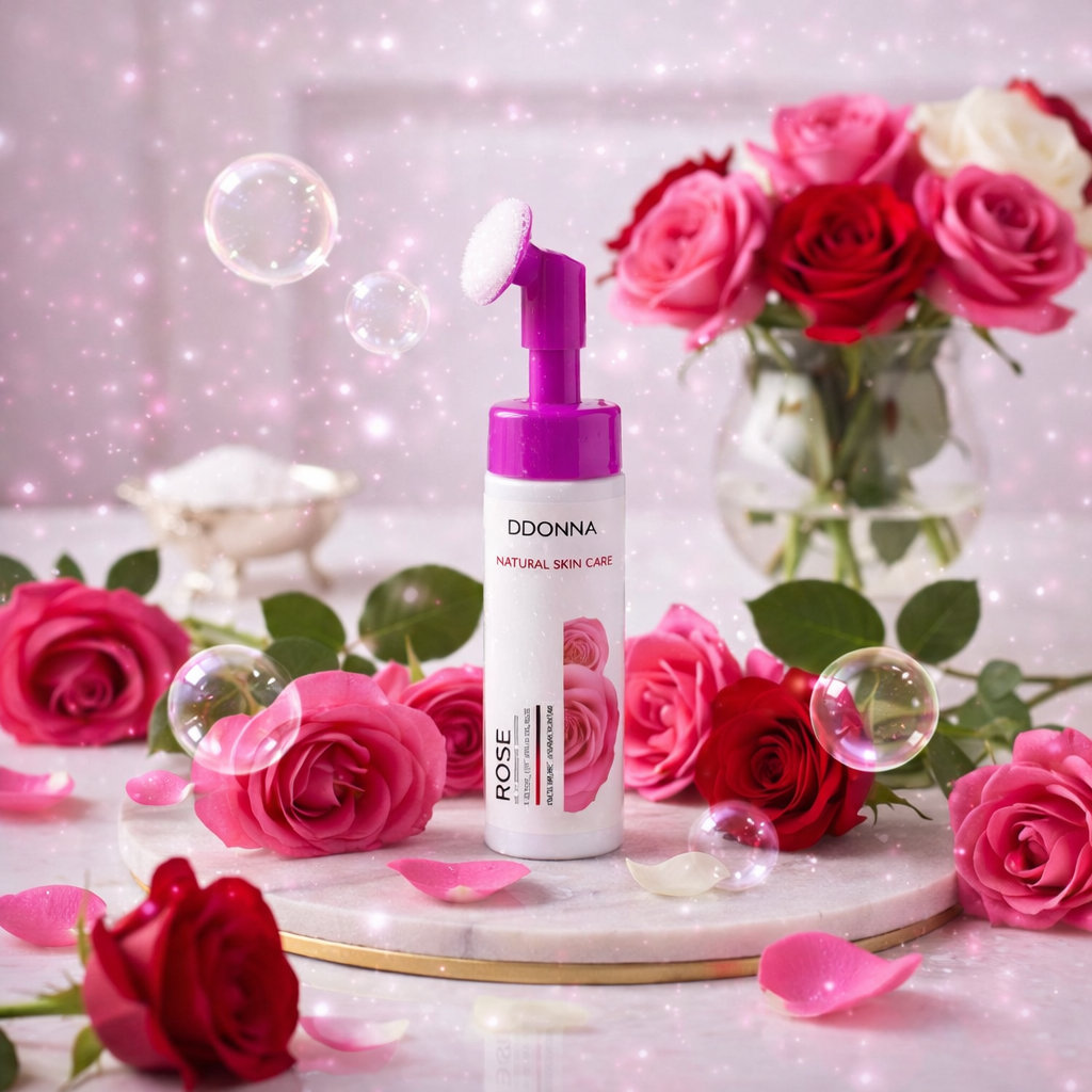 Mousse Nettoyante Visage à la Rose