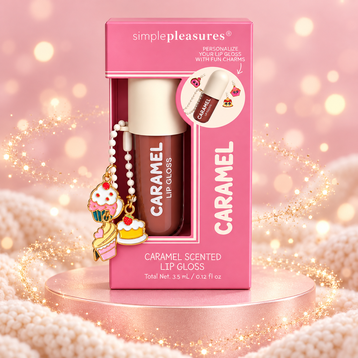 Lip gloss senteur Caramel